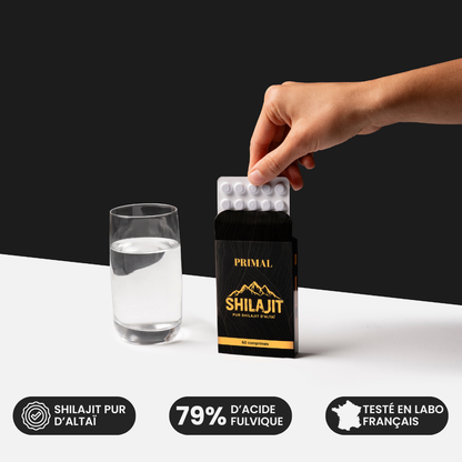 Comprimés de Shilajit Primal - Booster Naturel de Testostérone
